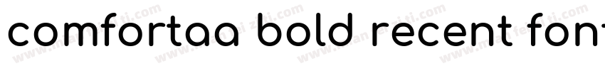 comfortaa bold recent fonts字体转换